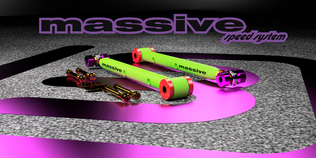 Massive Speed Race Spec Series Single Adjustable Rear Lower Control Arms 64-72 GM A Body MASS'16855