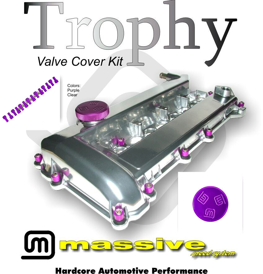 MSS Trophy Engine Cam Valve Cover Focus Kit Duratec 2.0 2.3 D20 D23 PZEV 03+ - Massive Speed System