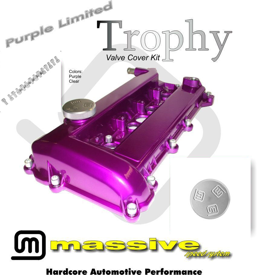 MSS Trophy Engine Cam Valve Cover Focus Kit Duratec 2.0 2.3 D20 D23 PZEV 03+ - Massive Speed System