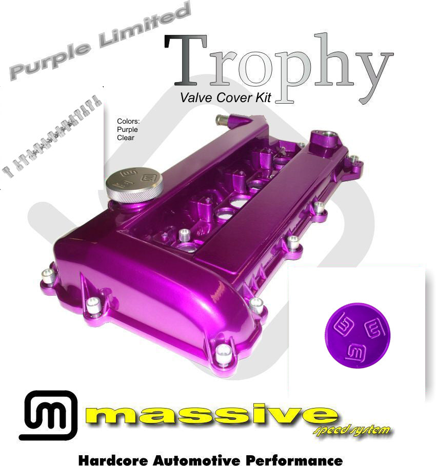 MSS Trophy Engine Cam Valve Cover Focus Kit Duratec 2.0 2.3 D20 D23 PZEV 03+ - Massive Speed System