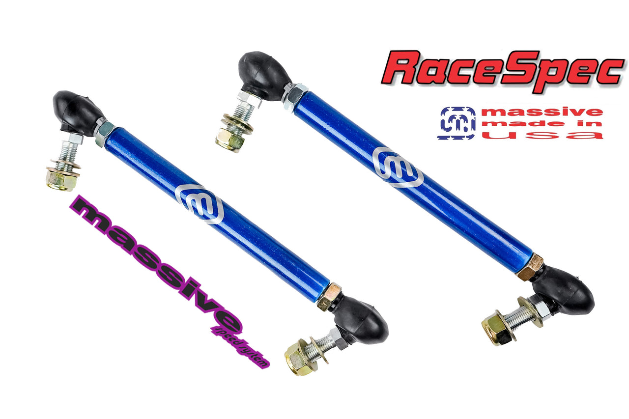 Massive Adjustable Front Anti Roll Sway Bar End Links Mustang S197 GT V6 500 ALL - Massive Speed System