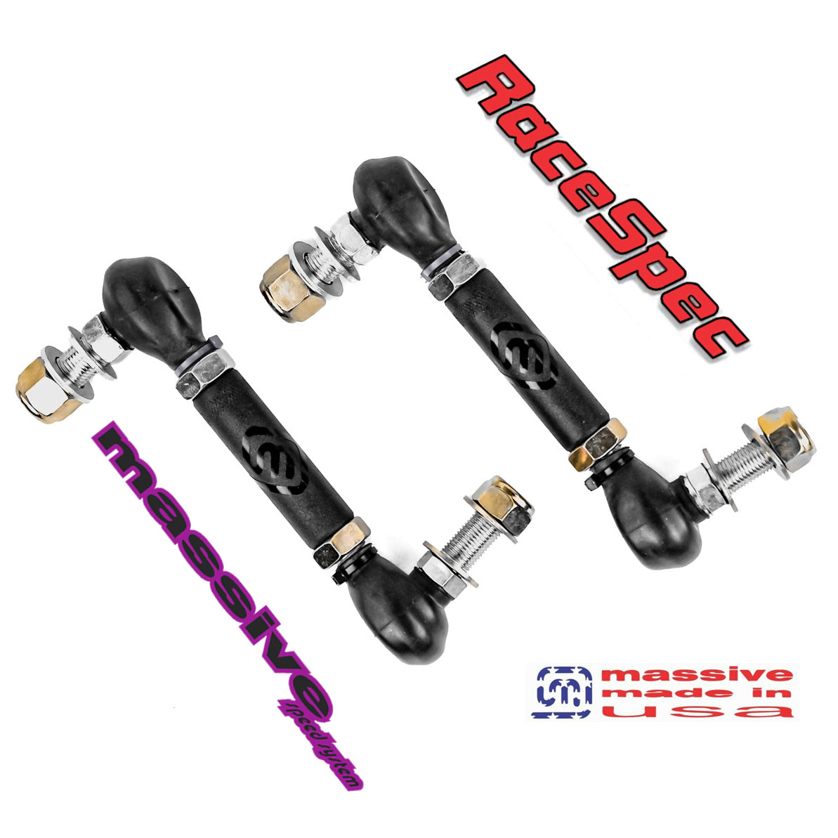 Massive RaceSpec Adjustable Rear ARB Sway Bar End Links Focus 16+ Focus RS 2.3 Turbo - Massive Speed System