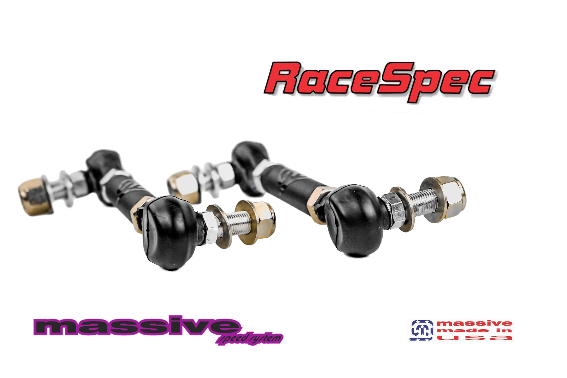 Massive RaceSpec Adjustable Rear ARB Sway Bar End Links Focus 16+ Focus RS 2.3 Turbo - Massive Speed System