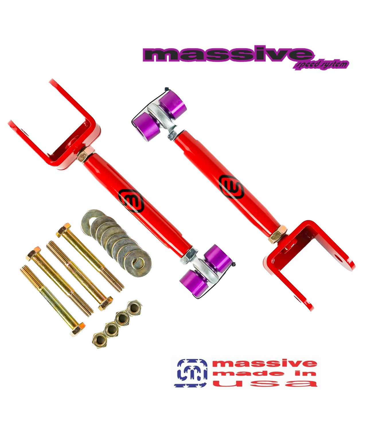 Massive Speed RaceSpec Upper and Lower Control Arm Kit 71-96 GM B Body - Massive Speed System