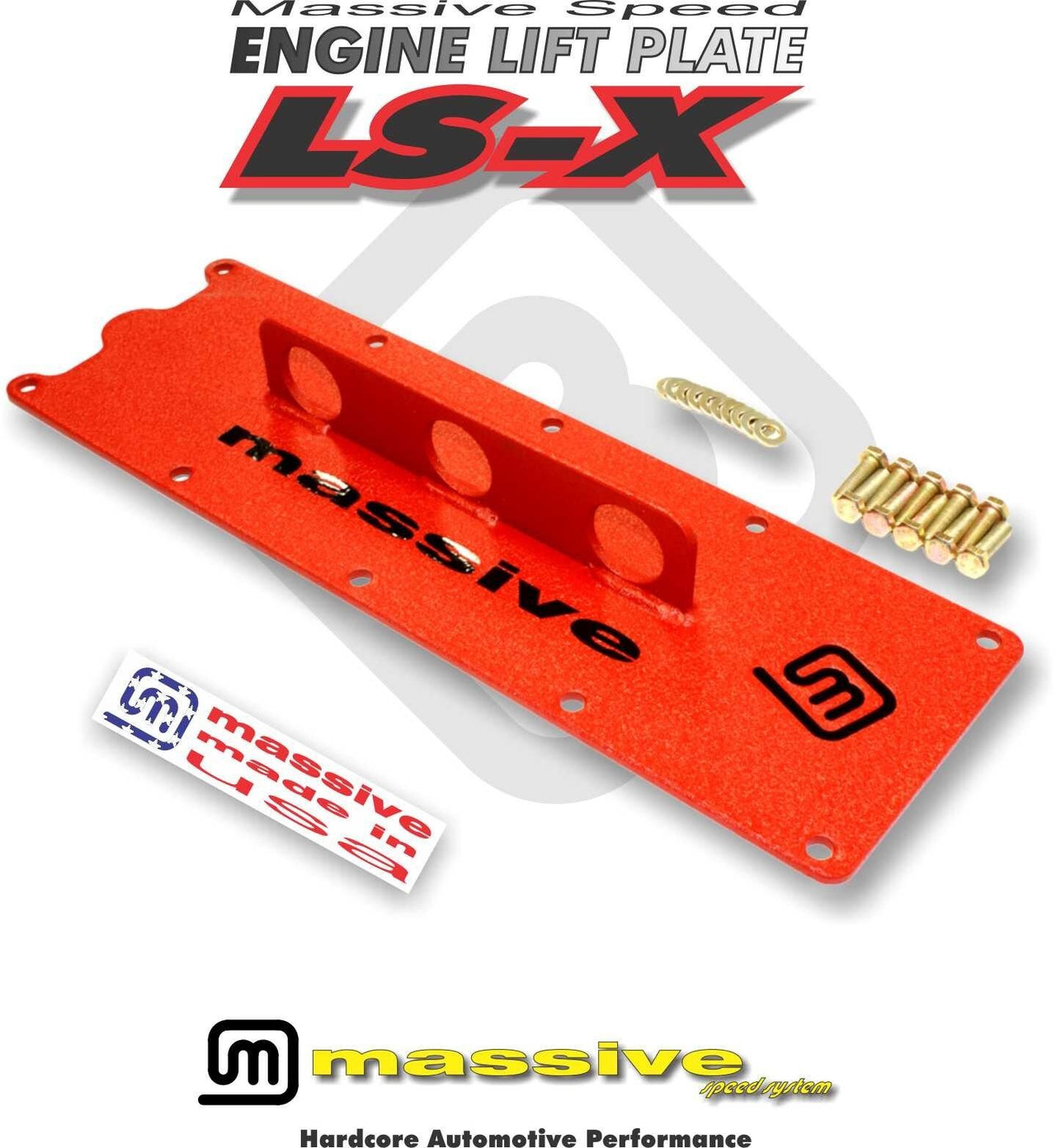 Massive Speed System Engine Lift Plate Hoist Crane LS1 Gen III 3 Camaro GTO Corvette LSX LS-X 5.7 6.0 - Massive Speed System
