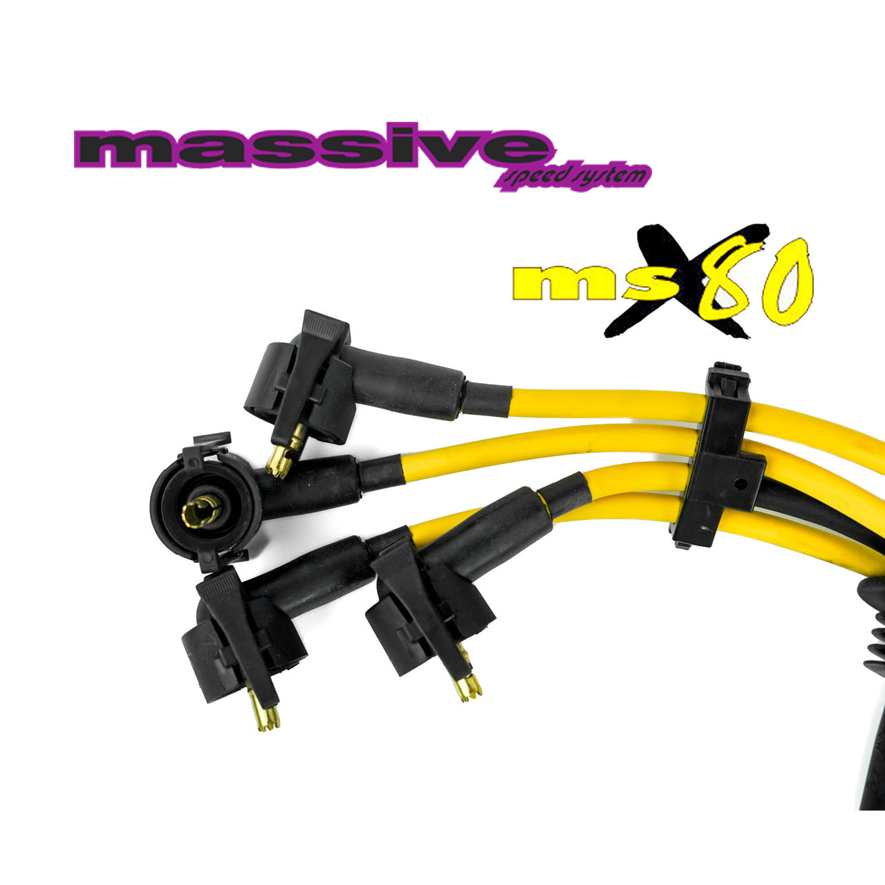 Massive MSX80 Spark Plug Wires Zetec w/ MSD coil side Ignition Wires 00-04 Ford Focus MSX80 - Massive Speed System