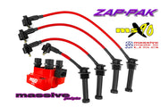 Massive ZAP-PAK Ignition Kit MSD Coil MSX90 Performance Spark Plug Wires red 00-04 Ford Focus - Massive Speed System