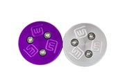 Massive Speed  Oil Cap Focus Zetec 2.0 Contour w SS Hardware top view color Purple and silver