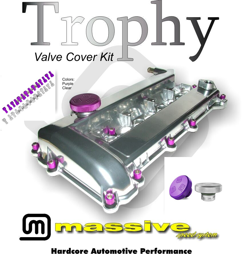 MSS Trophy Engine Cam Valve Cover Focus Kit Duratec 2.0 2.3 D20 D23 PZEV 03+ - Massive Speed System