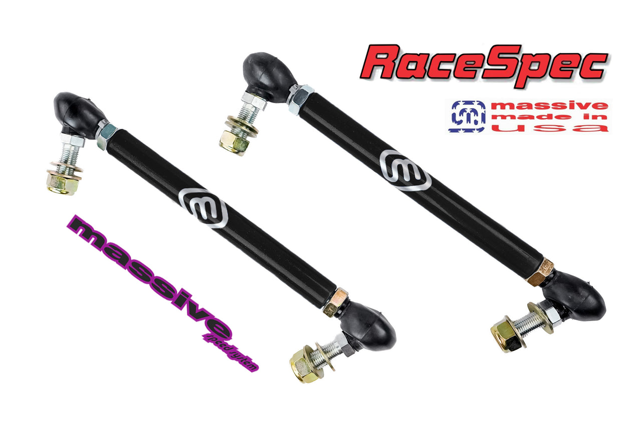 Massive Adjustable Front Anti Roll Sway Bar End Links Mustang S197 GT V6 500 ALL - Massive Speed System