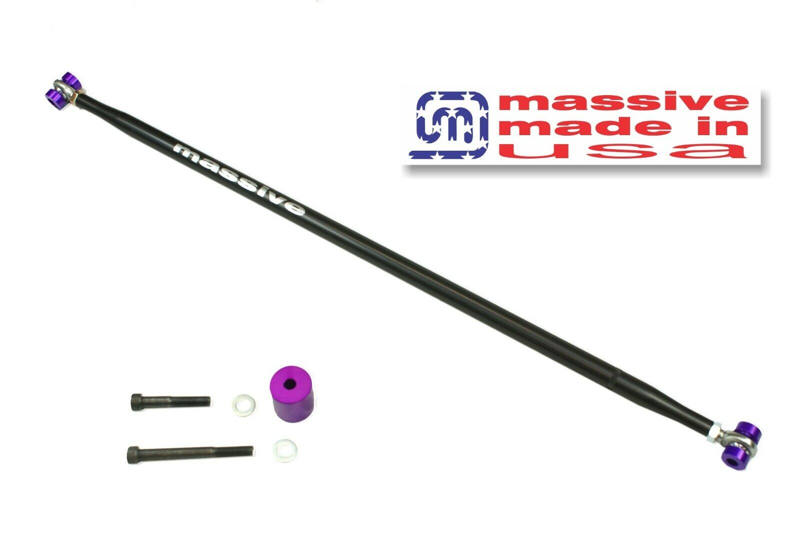 Massive RaceSpec Aluminum +GEOMETRY CORRECTION Adjustable Panhard Bar Version 2.0 Mustang 05-14 - Massive Speed System