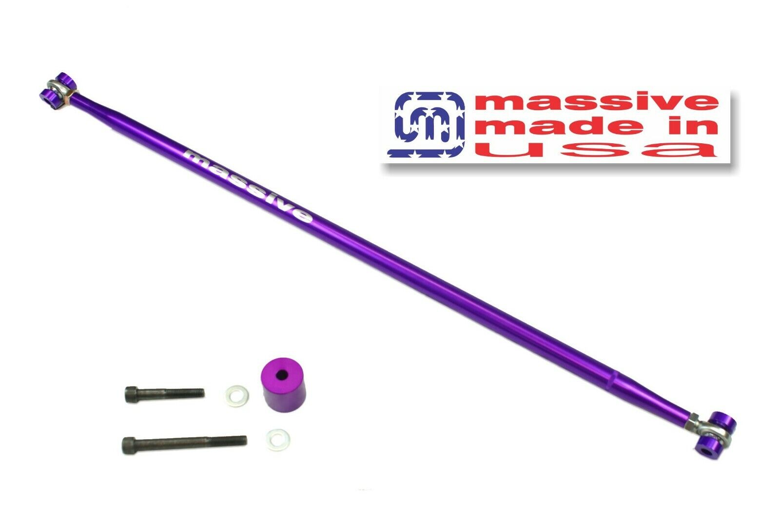 Massive RaceSpec Aluminum +GEOMETRY CORRECTION Adjustable Panhard Bar Version 2.0 Mustang 05-14 - Massive Speed System