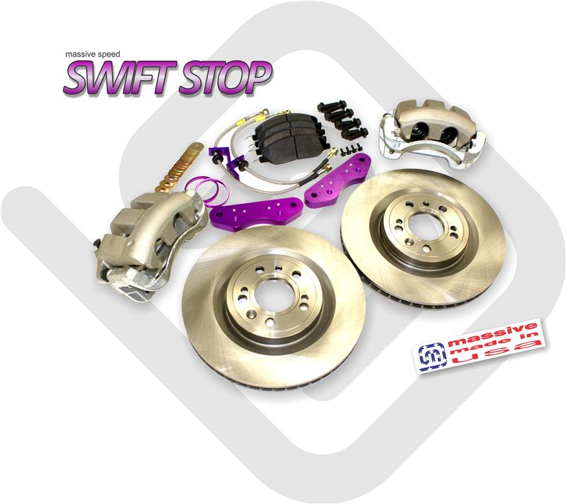 Massive Big Brake Kit GIANT 13.05" 08 - 11 Ford Focus 2014 Mustang GT based - Massive Speed System