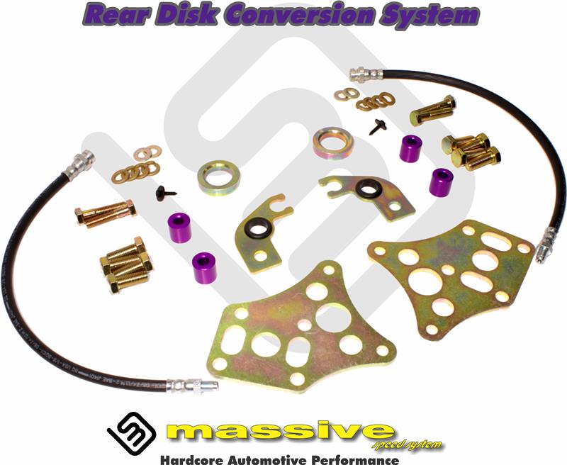 Massive Rear Disk Conversion Braking Basic System 09 -11 Ford Focus - Massive Speed System