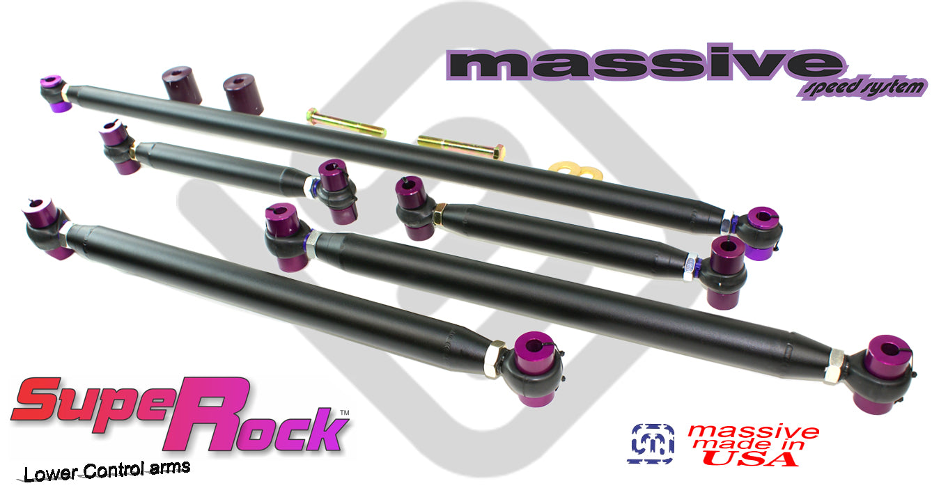New 2021+ Bronco Control Arms Upper &  Lower Panhard Track Bar Adjustable Suspension Kit - Massive Speed System