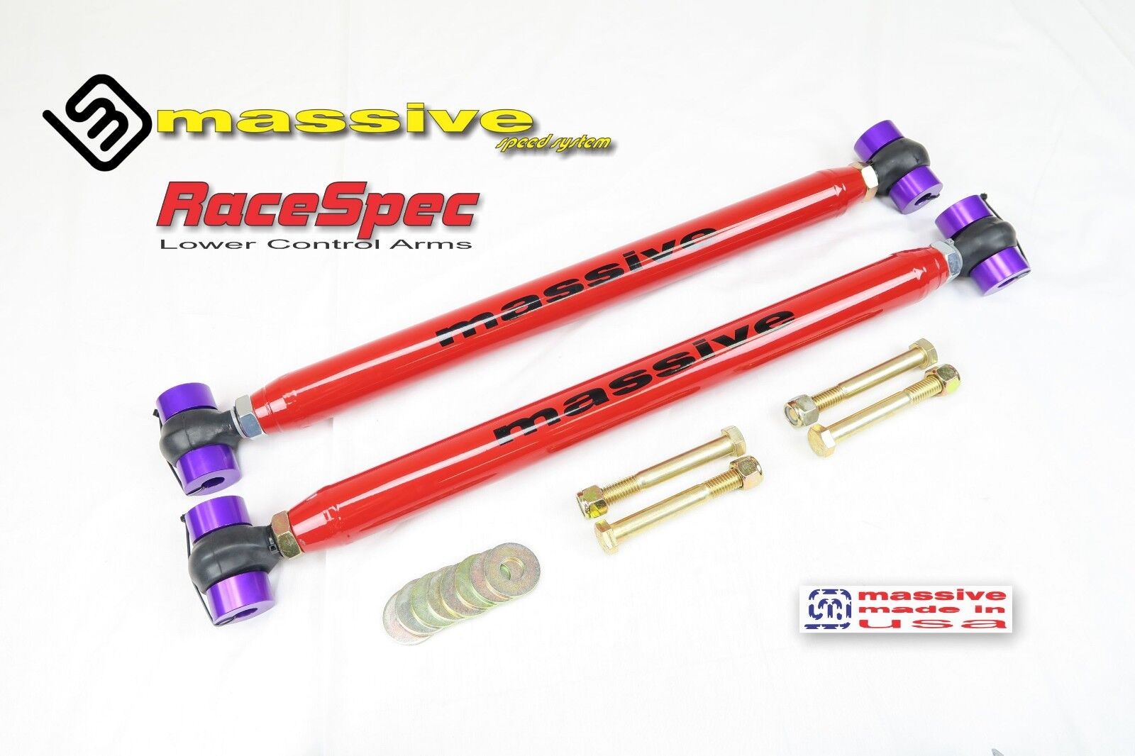 Massive Speed RaceSpec Adjustable Rear Lower Control Arms 2002-2009 Chevrolet Trailblazer / GMC Envoy /Buick Rainer /Oldsmobile Bravada /Isuzu Ascender /Saab 9-7X - Massive Speed System