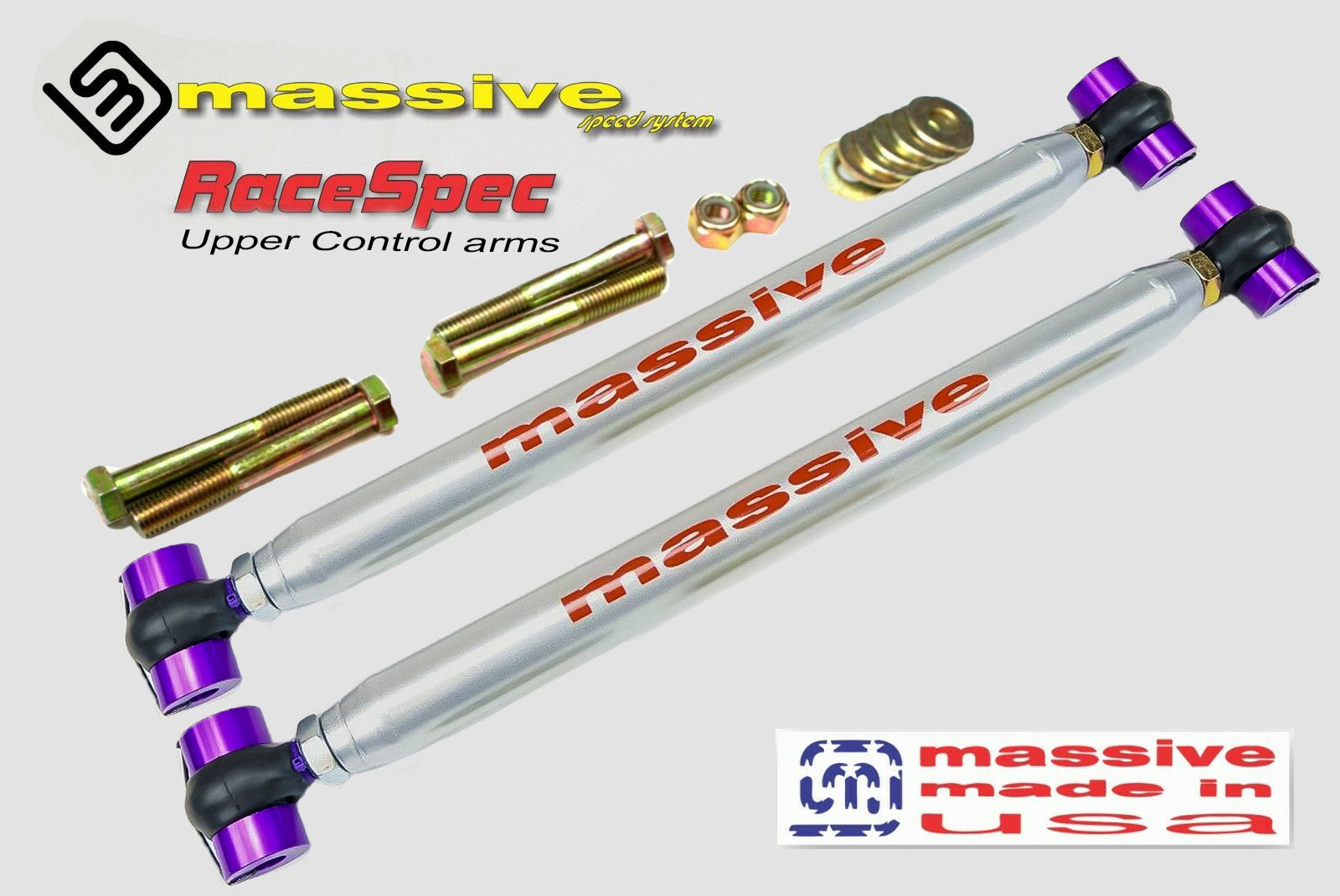 Massive RaceSpec Adjustable Rear Upper Control Arms 2002-2009 Chevrolet Trailblazer / GMC Envoy /Buick Rainer /Oldsmobile Bravada /Isuzu Ascender /Saab 9-7X - Massive Speed System