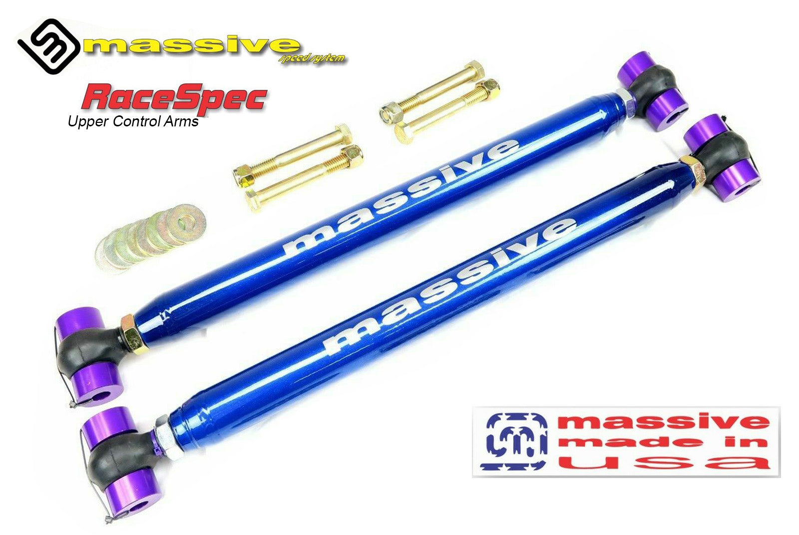 Massive RaceSpec Adjustable Rear Upper Control Arms 2002-2009 Chevrolet Trailblazer / GMC Envoy /Buick Rainer /Oldsmobile Bravada /Isuzu Ascender /Saab 9-7X - Massive Speed System