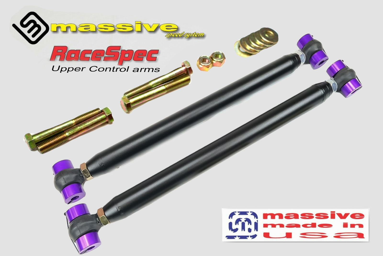 Massive RaceSpec Adjustable Rear Upper Control Arms 2002-2009 Chevrolet Trailblazer / GMC Envoy /Buick Rainer /Oldsmobile Bravada /Isuzu Ascender /Saab 9-7X - Massive Speed System