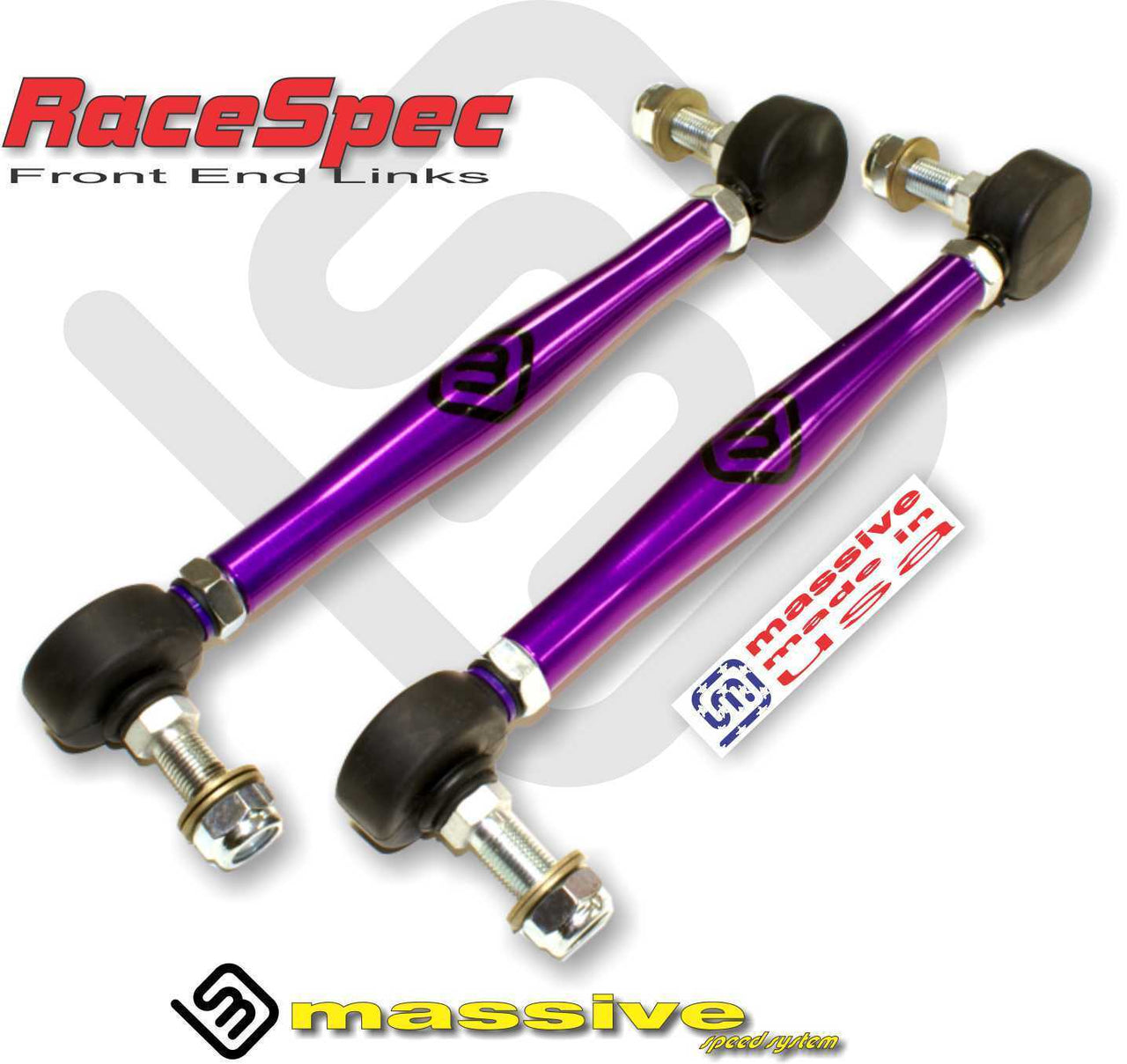 Massive RaceSpec Adjustable Front Anti Roll Sway Bar End Links Sentra B16 07-12 SE-R Spec V - Massive Speed System