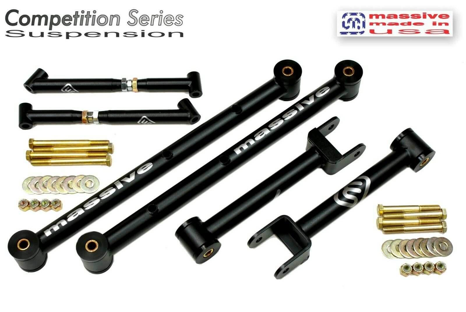 Massive TRACTION SATISFACTION COMPETITION SERIES Lower Upper Control Arms and Braces 64-67 GM A Body - Massive Speed System