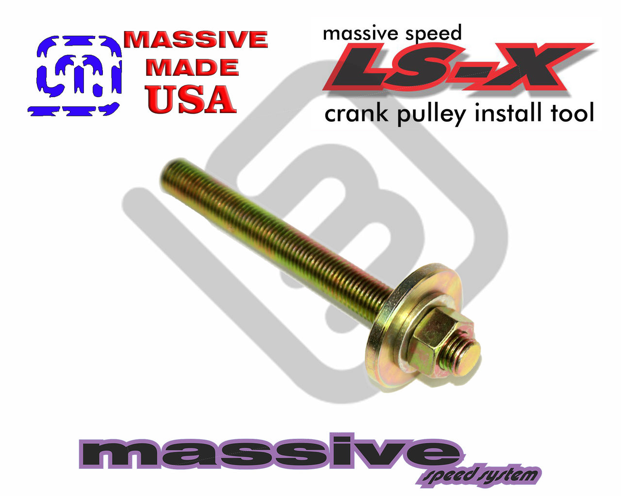 Massive Speed Crank Pinning Install Harmonic Damper Balancer Pulley Bolt LS1 ARP KIT Tool LSX MATO'16714 - Massive Speed System