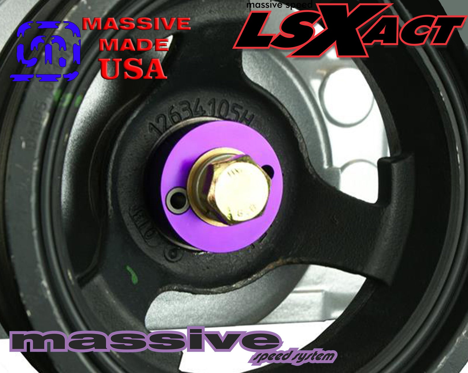 Massive Speed LS-X Crank Pulley Damper Pinning Kit LS1 LSX Truck LQ4 6.0 6.2 5.3 4.8 Gen III  MATO'16620 - Massive Speed System