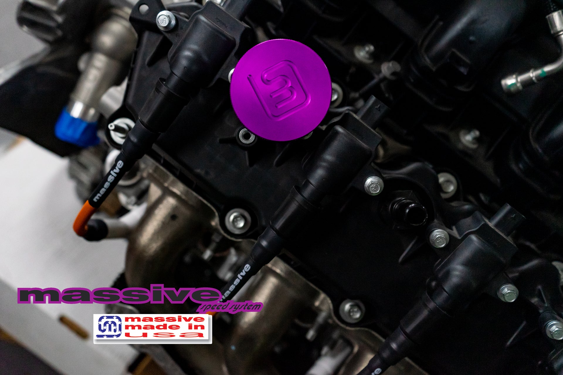 Massive Signature Oil Fill Cap - Godzilla V8 Engine 6.8 7.3 - Massive Speed System