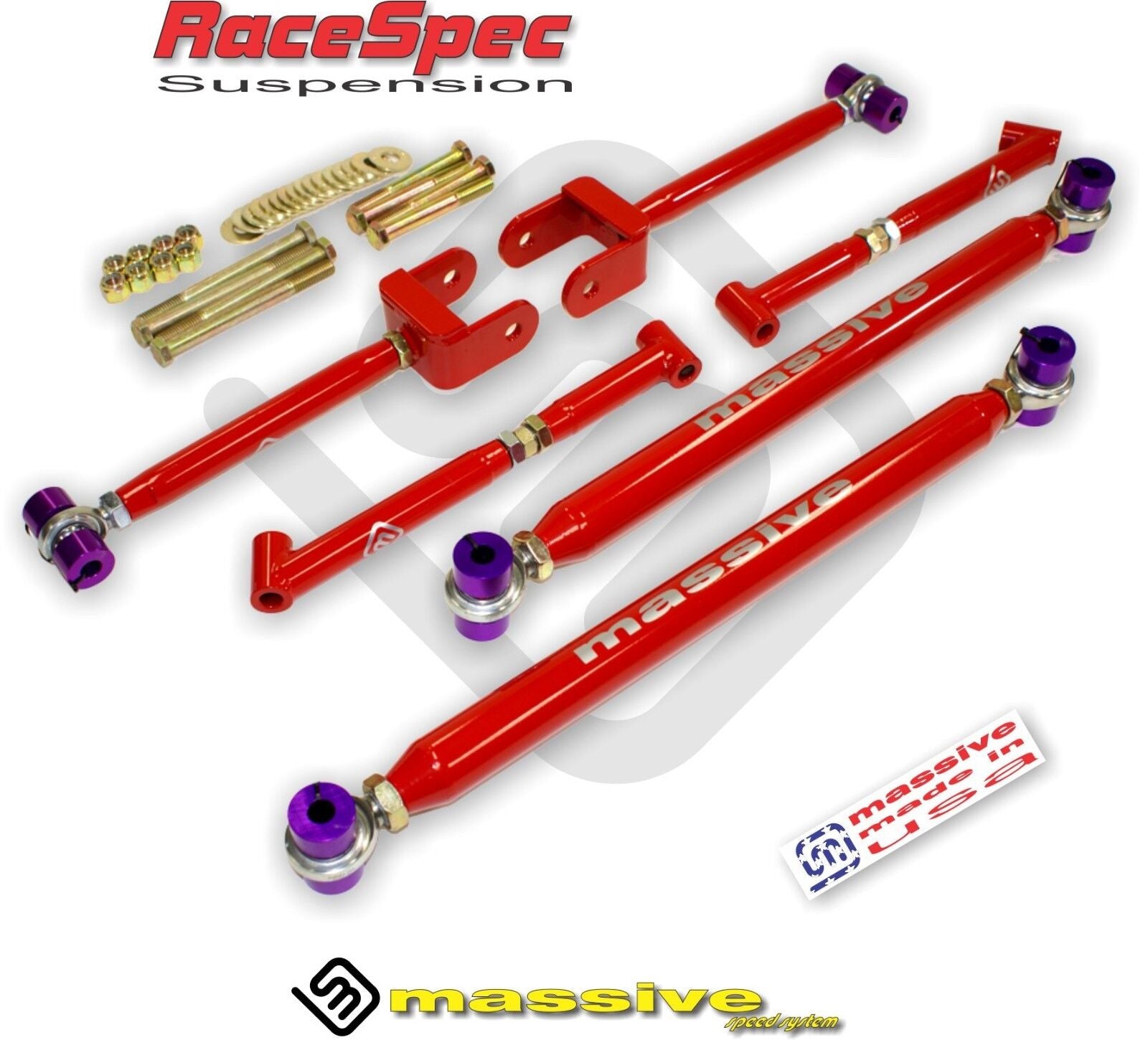 Massive Traction Satisfaction Adjustable RaceSpec complete kit 64-67 GM A Body - Massive Speed System