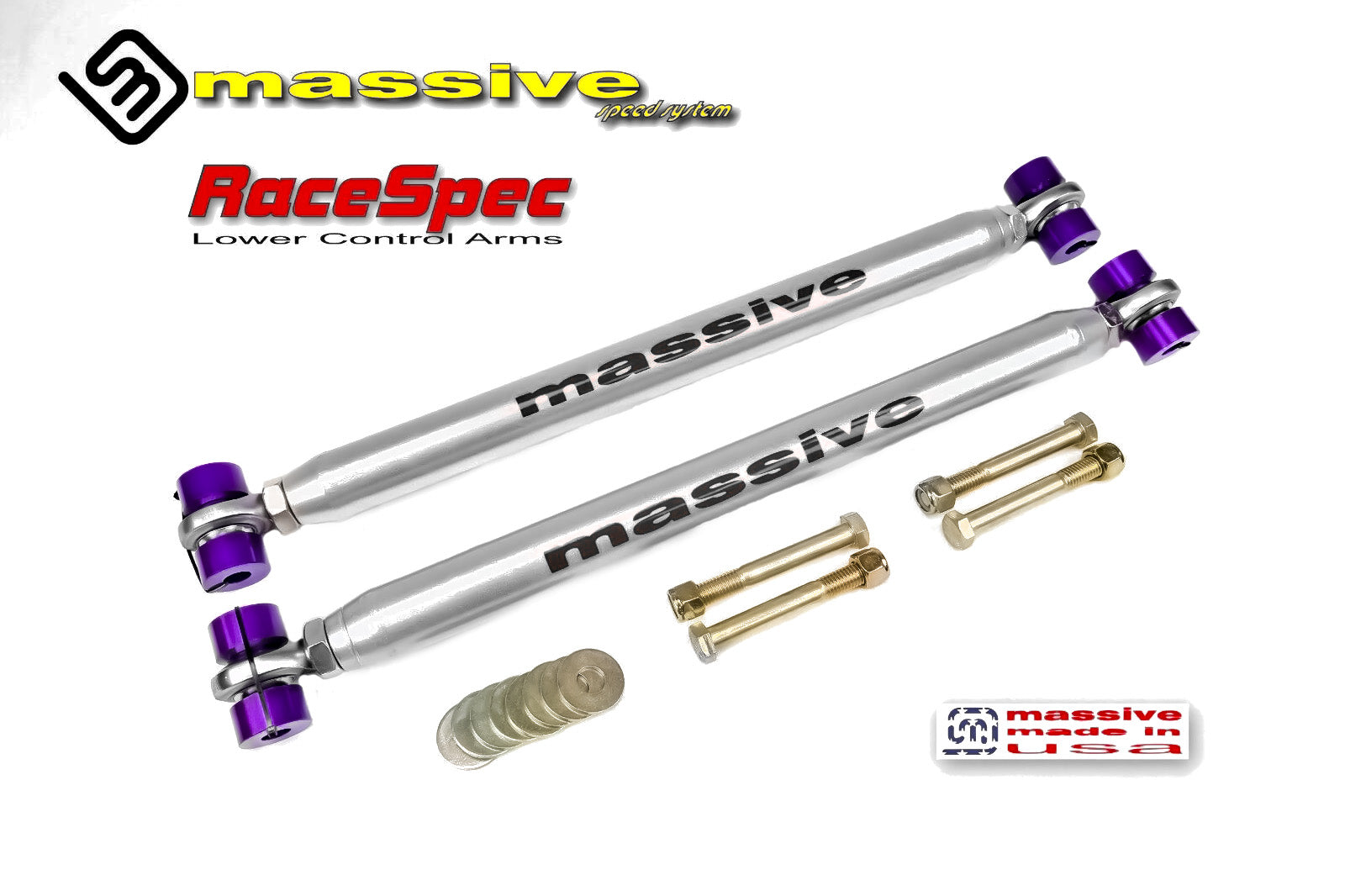 Massive RaceSpec Adjustable Rear Lower Control Arms 78-88 GM G Body - Massive Speed System