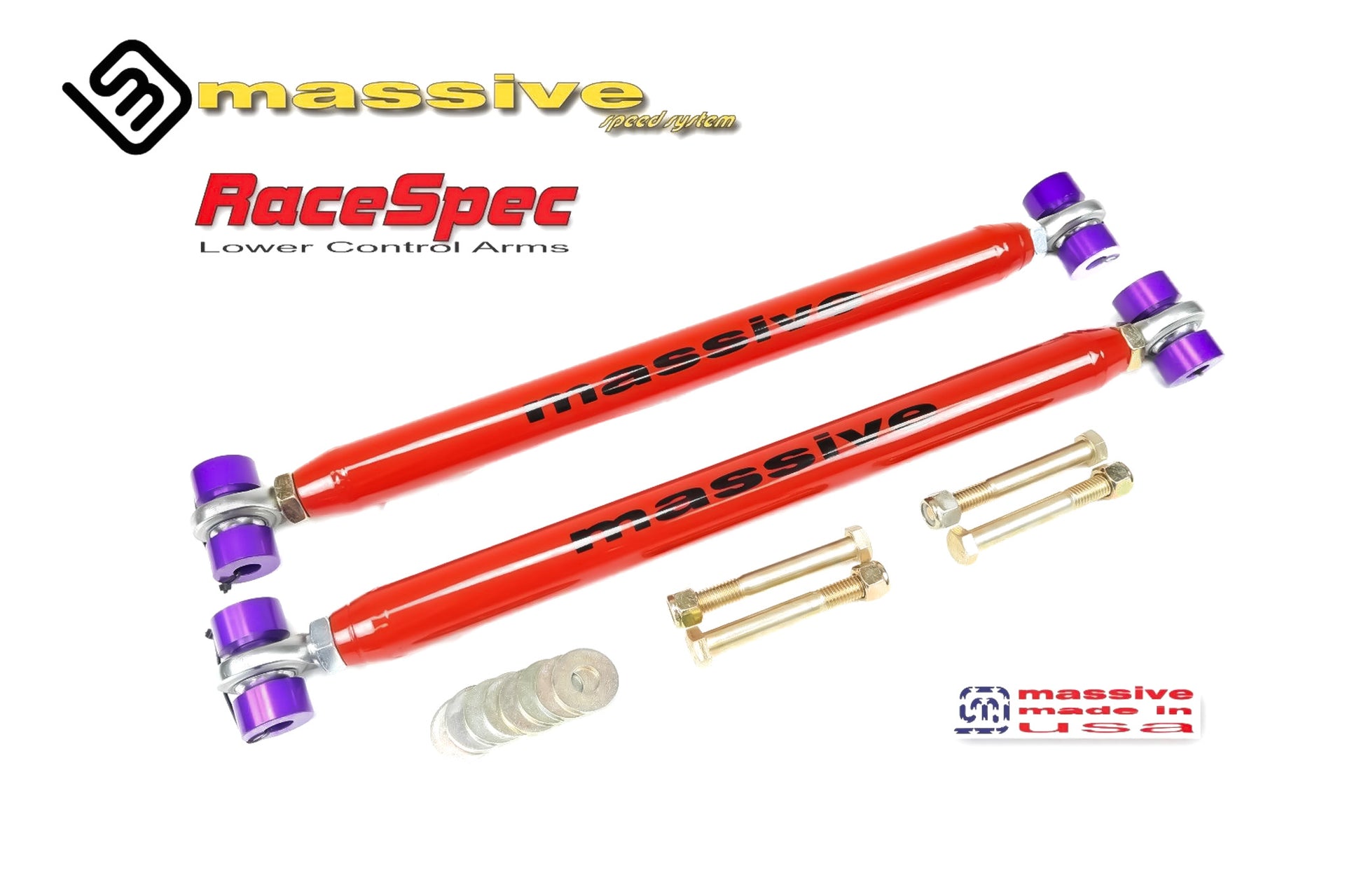 Massive RaceSpec Adjustable Rear Lower Control Arms 78-88 GM G Body - Massive Speed System