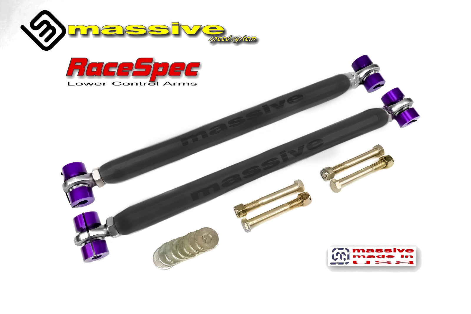 Massive RaceSpec Adjustable Rear Lower Control Arms 78-88 GM G Body - Massive Speed System