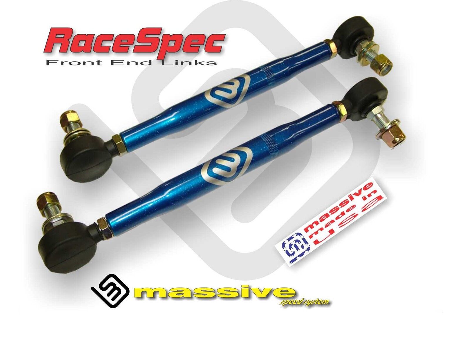 Massive RaceSpec Adjustable Front ARB Sway Bar End Links Ford Fiesta Mazda 2 ST ALL - Massive Speed System