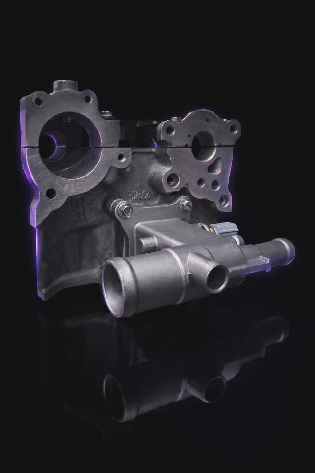 Aluminum Cast Ecoboost I4 Water Cooling System Outlet Neck Housing 2.0 2.3 Kit