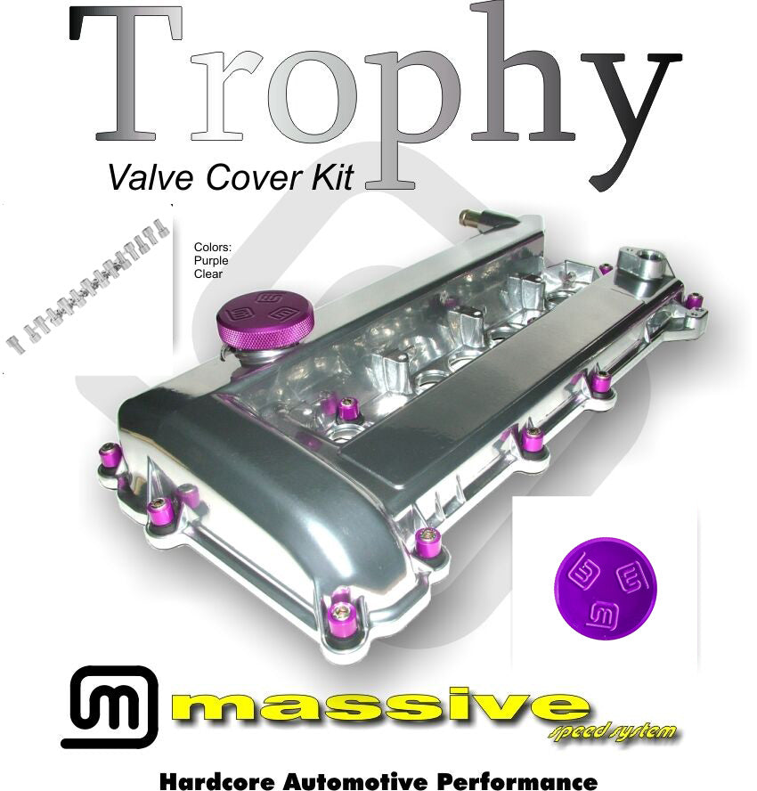 MSS Trophy Engine Cam Valve Cover Focus Kit Duratec 2.0 2.3 D20 D23 PZEV 03+ - Massive Speed System