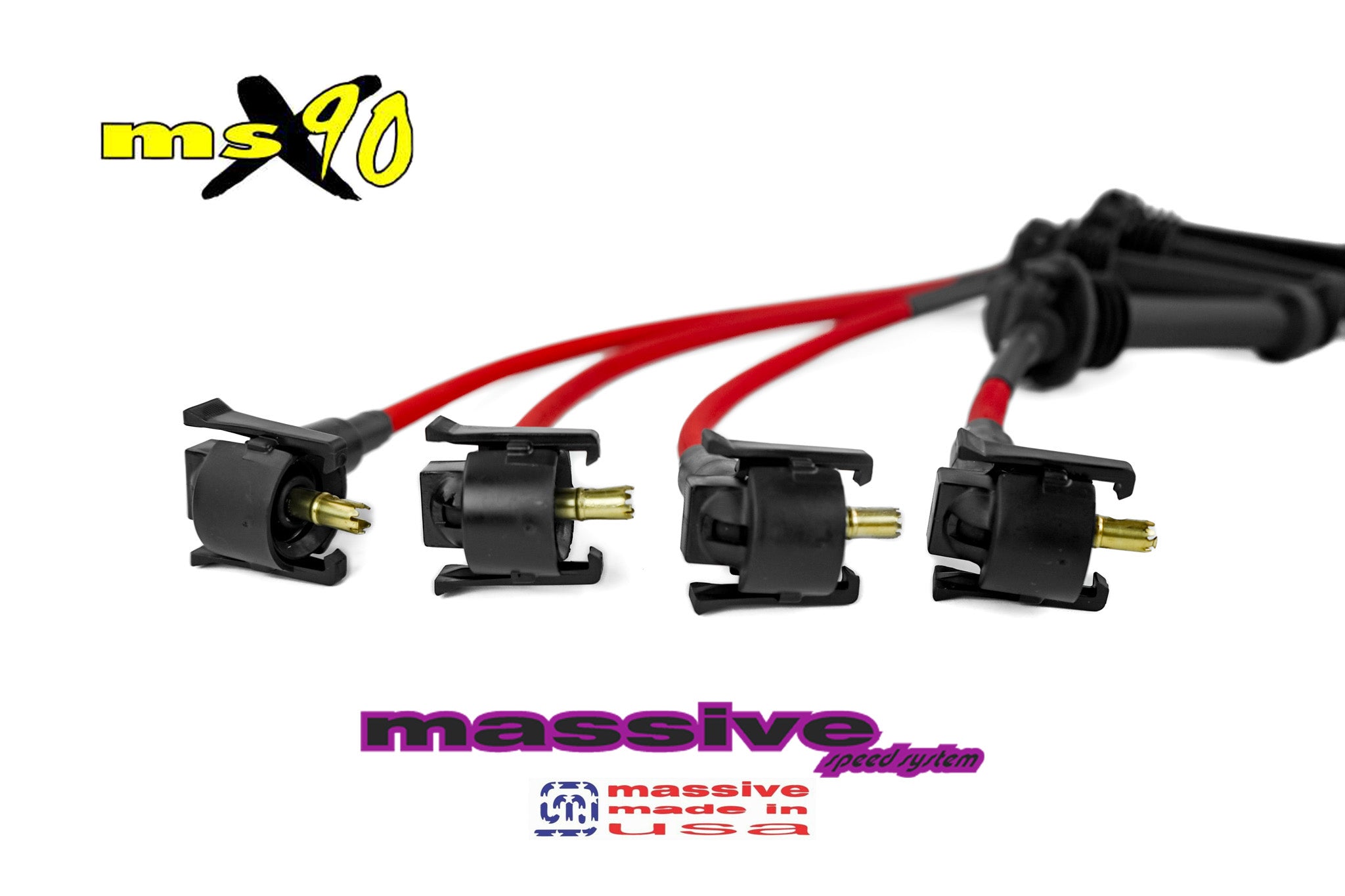 Massive Speed MSX90 9mm Spark Plug Ignition Wires for 2000-2004 Ford F