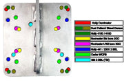 universal lift plates colored hole pattern fitment