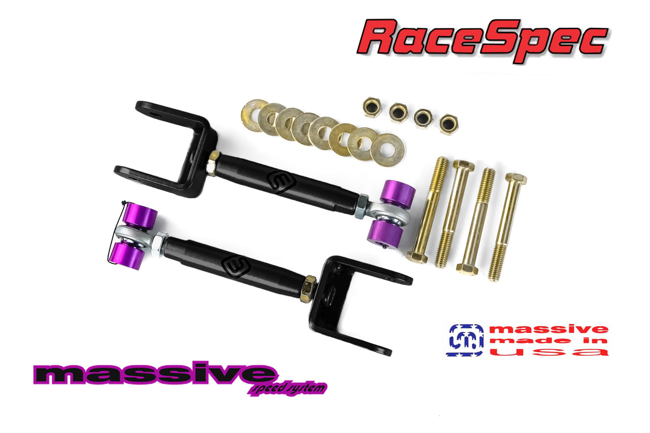 Massive Speed RaceSpec Series Rear Adjustable Upper Control Arms 68-72 GM A Body