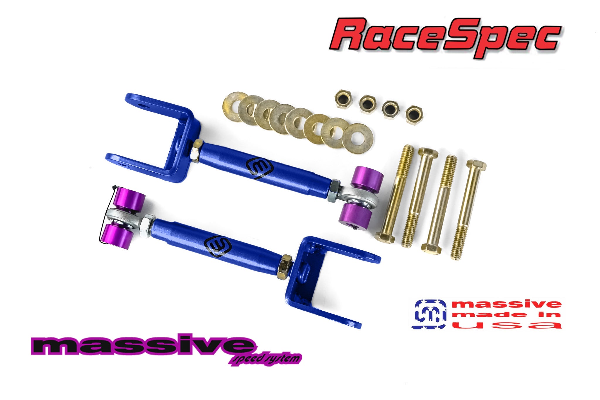 Massive Speed RaceSpec Series Adjustable Rear Upper Control Arms 78-88