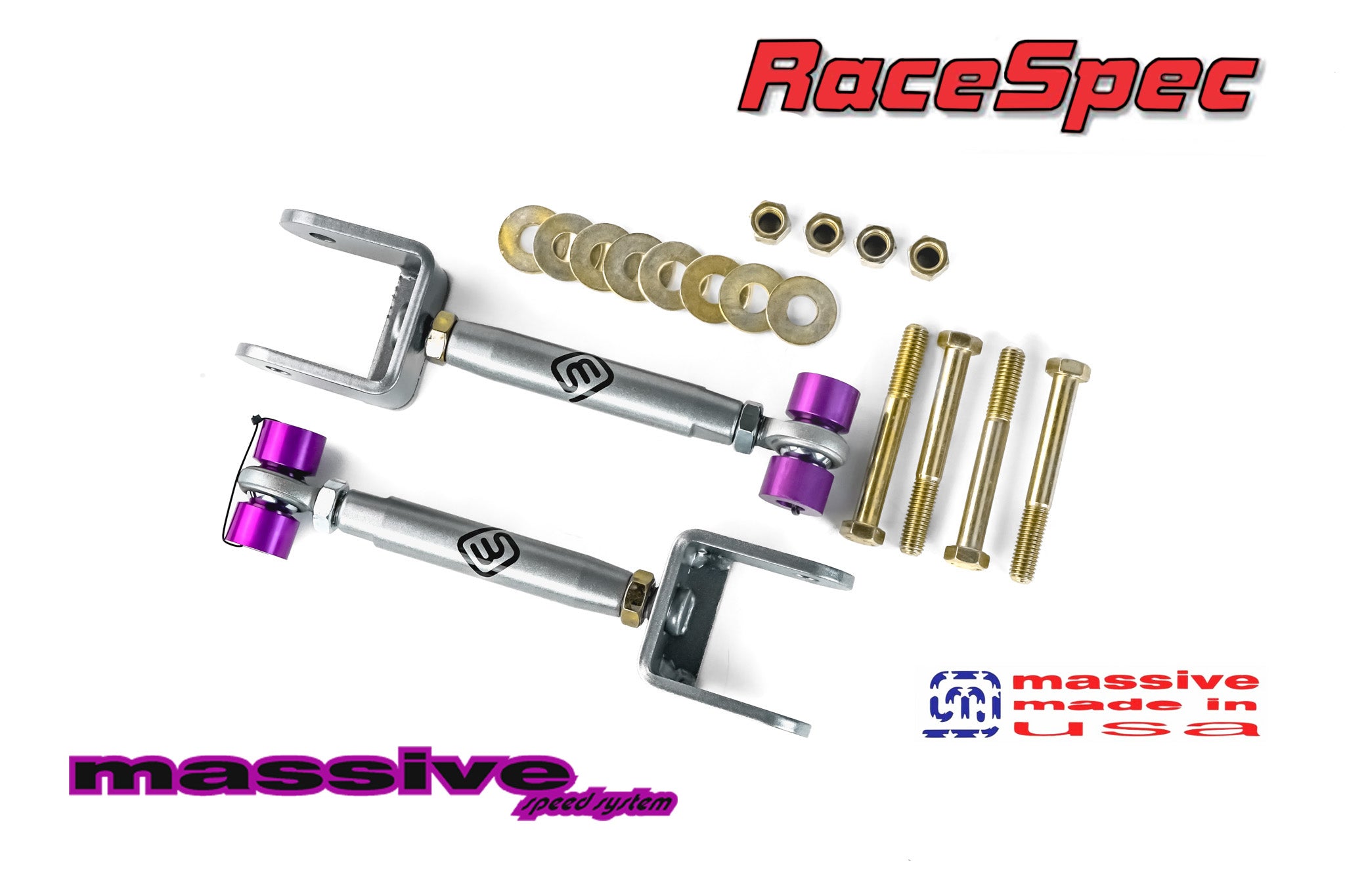 Massive Speed RaceSpec Series Adjustable Rear Upper Control Arms 78-88