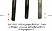 Massive Speed Extra Length Crank Damper Balancer Pulley Bolt LS1Gen lll V8 ARP LS LSX 