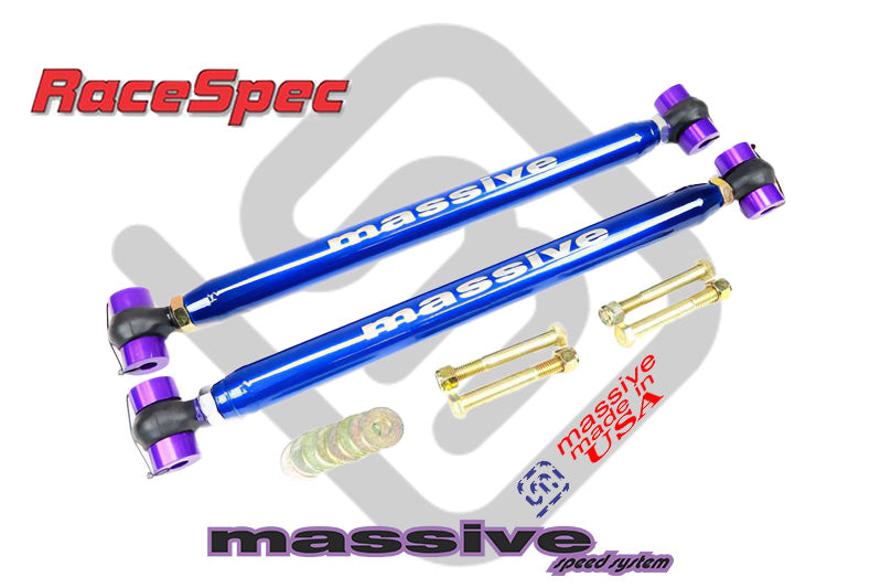Massive RaceSpec Series Adjustable Rear Lower Control Arms With Protective Boots 78-88 GM G Body - Massive Speed System