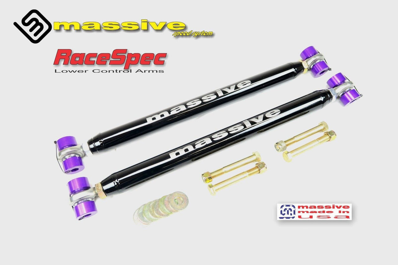 Massive Speed Race Spec Series Adjustable Rear Lower Control Arms 64-72 GM A Body