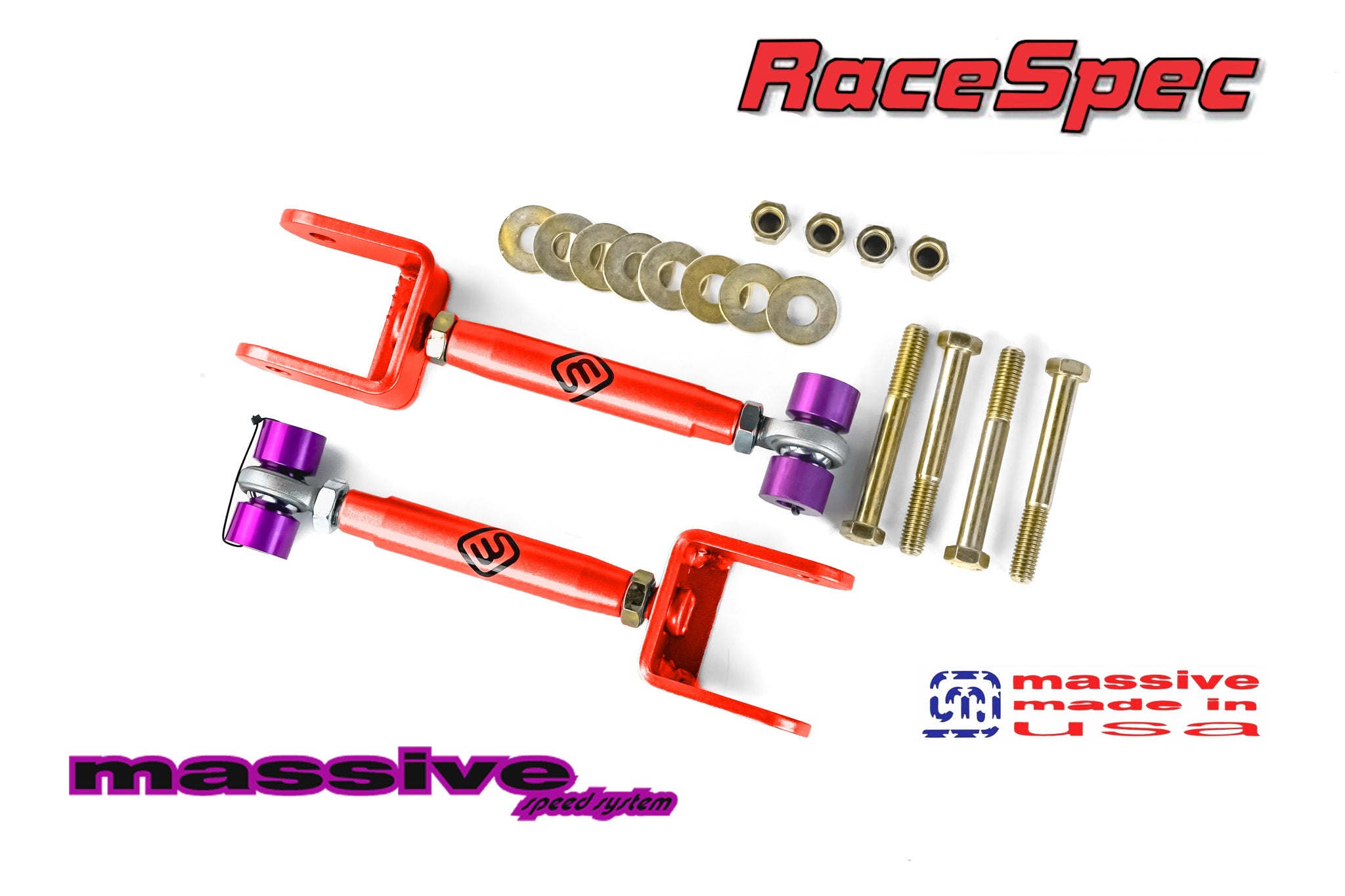 Massive Speed RaceSpec Series Adjustable Rear Upper Control Arms 78-88