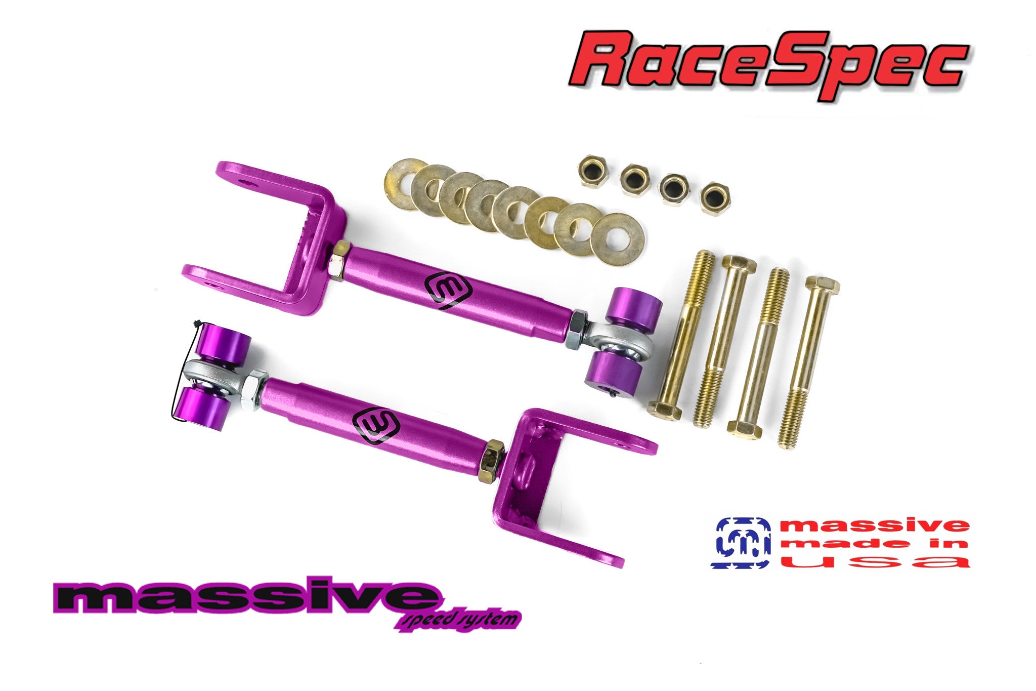 Massive Speed RaceSpec Series Adjustable Rear Upper Control Arms 78-88