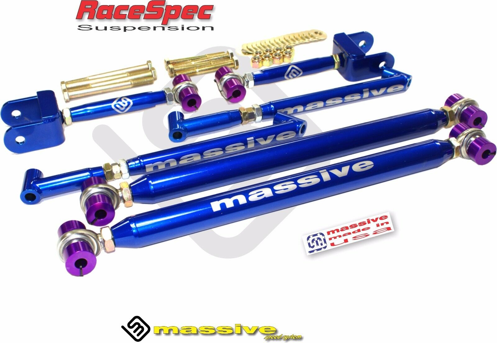 Massive Traction Satisfaction Adjustable RaceSpec complete kit 68-72 GM A Body - Massive Speed System