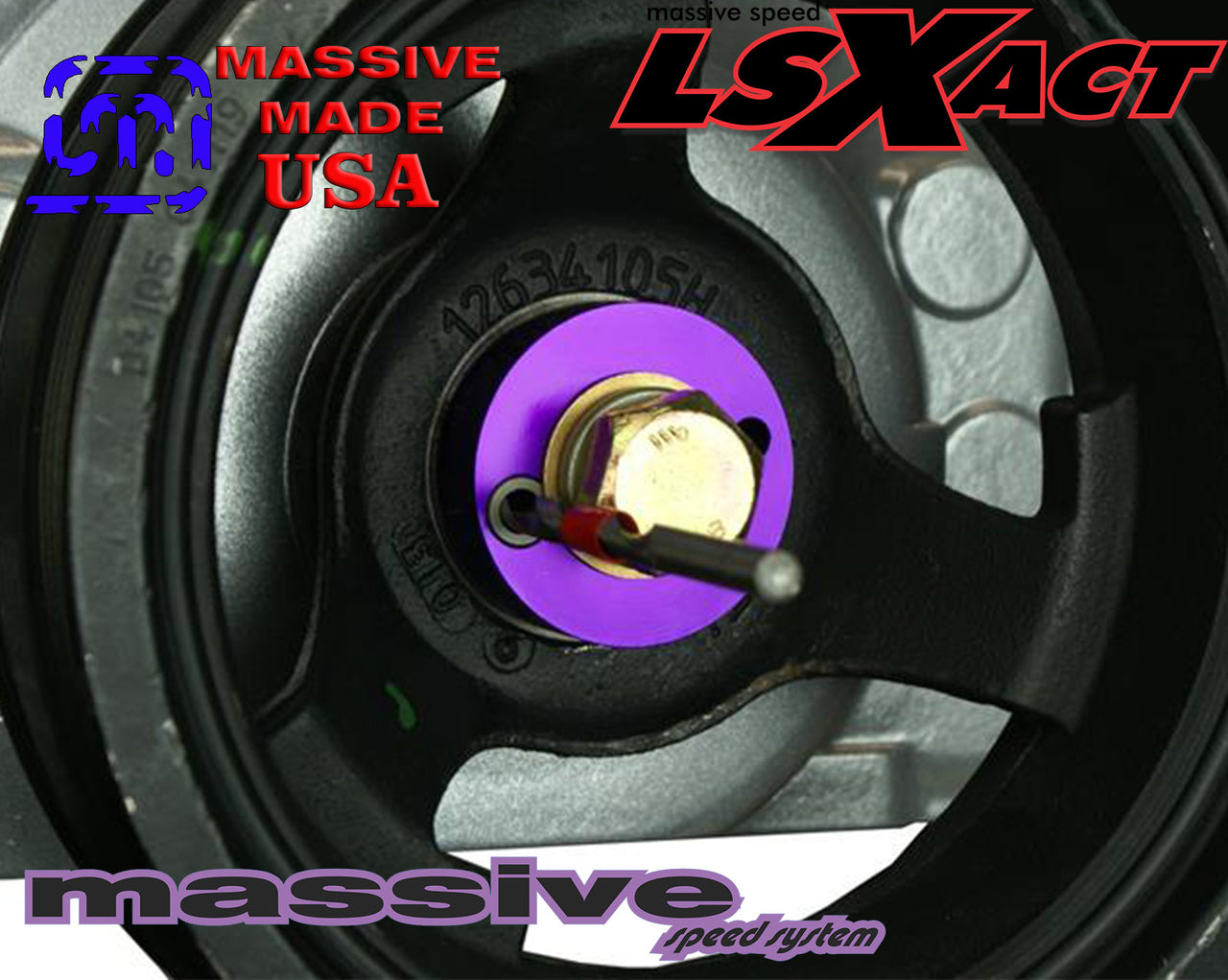 Massive Speed LS-X Crank Pulley Damper Pinning Kit LS1 LSX Truck LQ4 6.0 6.2 5.3 4.8 Gen III  MATO'16620