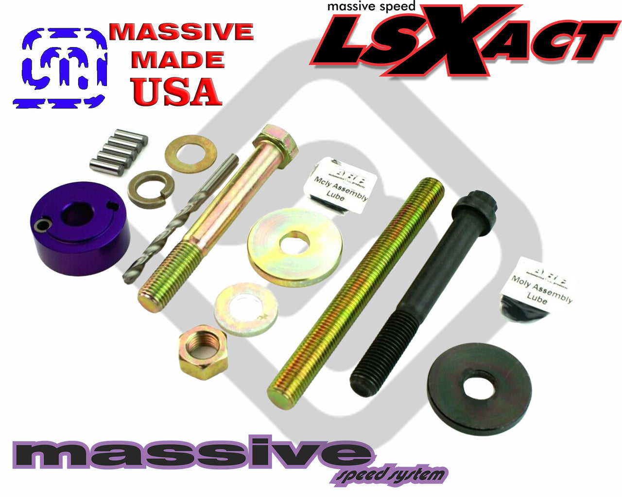 Massive Speed Crank Pinning Install Harmonic Damper Balancer Pulley Bolt LS1 ARP KIT Tool LSX MATO'16714