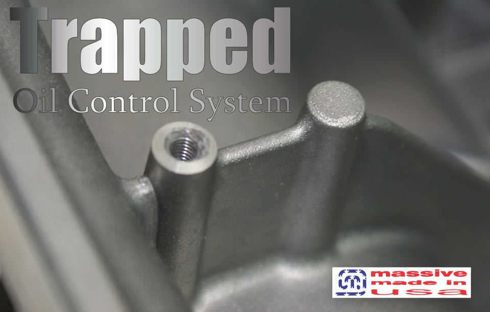 Massive Speed PRE-INSTALLED PRO Trapped Oil Control Pan Baffle Mustang