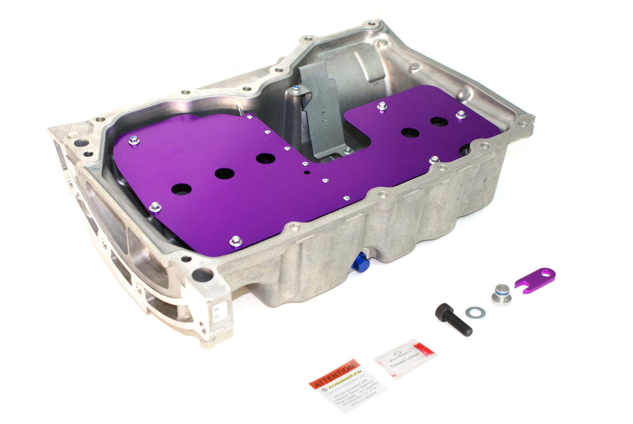 Massive Speed PRE-INSTALLED PRO Trapped Oil Control Pan Baffle Duratec Ecoboost Focus 2.0 2.3 2.5 w/ Balance Shaft Delete